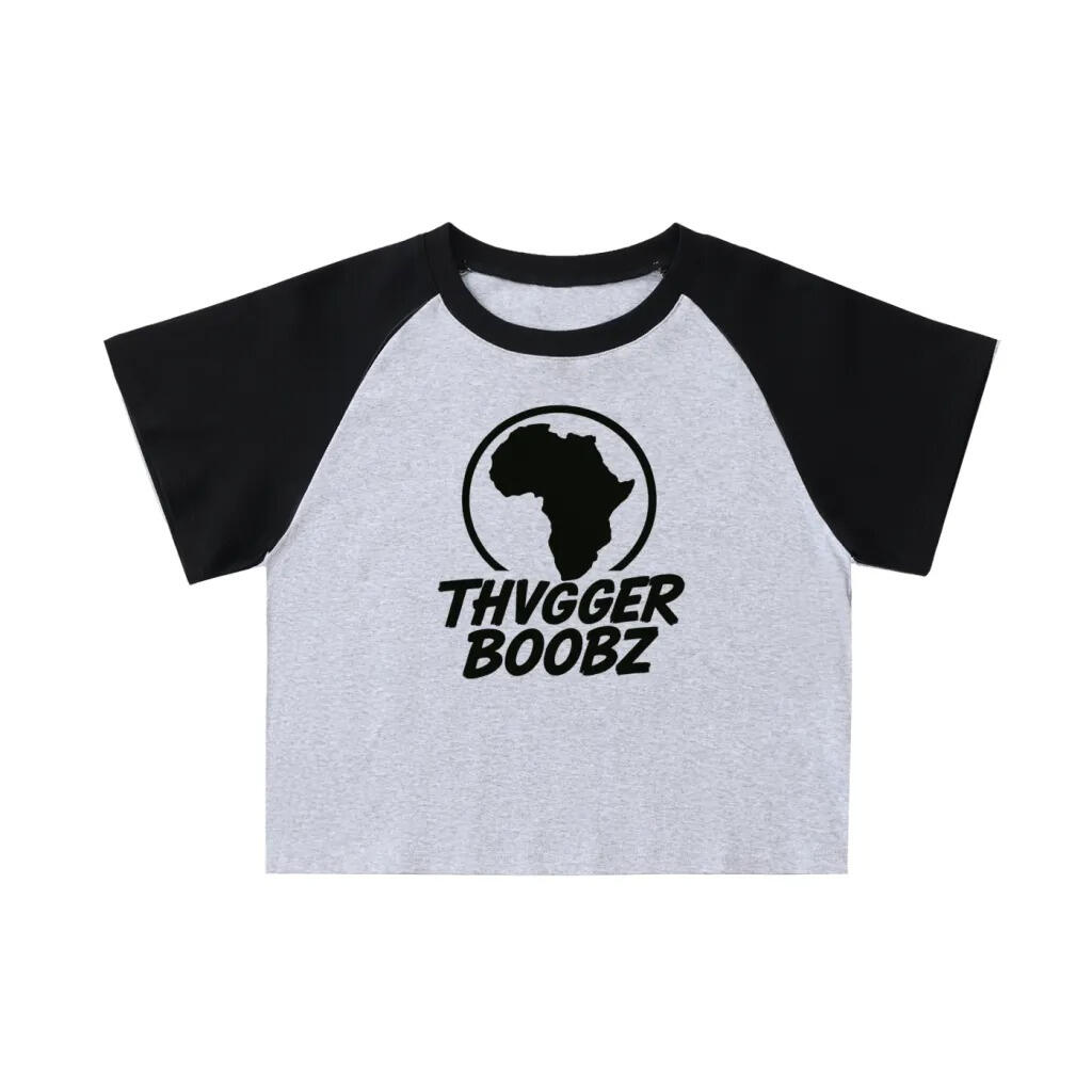 Thvgger BooBz Sleeve Crop Top (Female) Thvgger BooBz Sleeve Crop Top (Female)