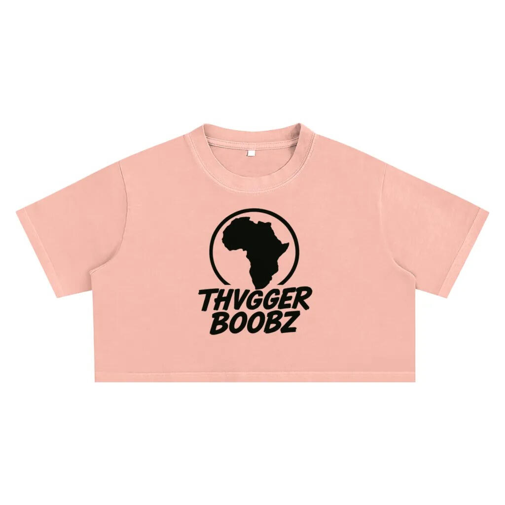 Thvgger BooBz Snow Washed Crop Top (Female) Thvgger BooBz Snow Washed Crop Top (Female)